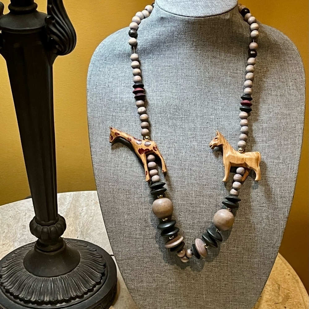 Vintage Safari Handcrafted Necklace